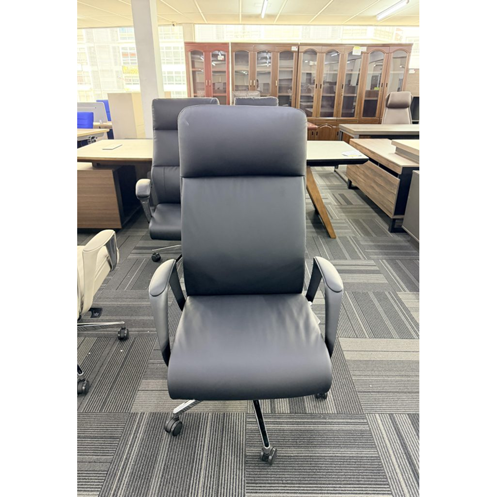 BRYAN-H / Executive Director Chair, PU Seat, 5 Star Chrome Base