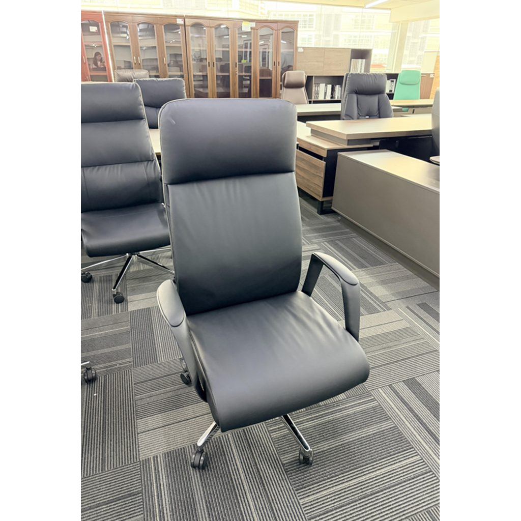 BRYAN-H / Executive Director Chair, PU Seat, 5 Star Chrome Base