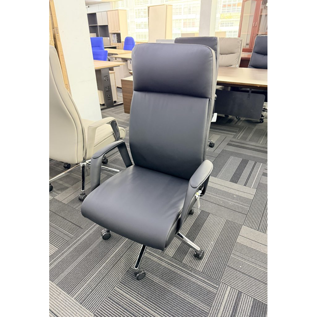 BRYAN-H / Executive Director Chair, PU Seat, 5 Star Chrome Base