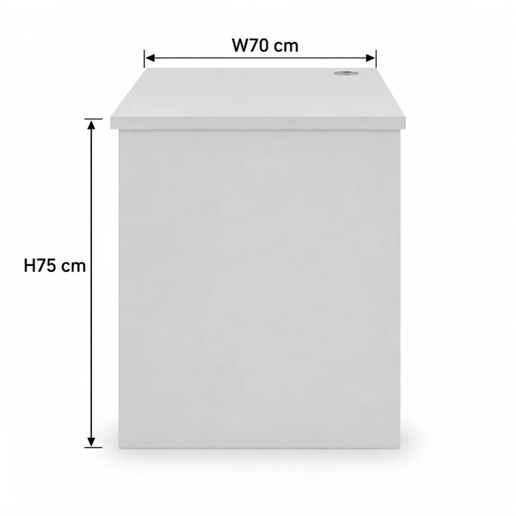 120cm Office Desk Straight Wooden Table Light Grey