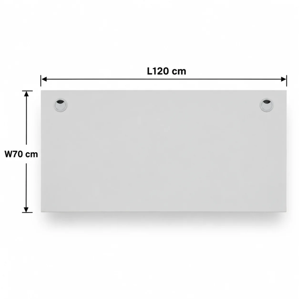 120cm Office Desk Straight Wooden Table Light Grey