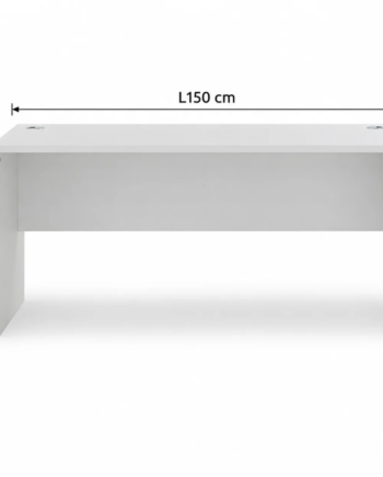 150cm Office Table Light Grey Straight Table