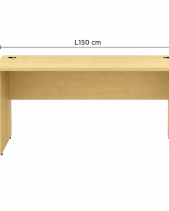 150cm Maple Office Desk Wooden Straight Table