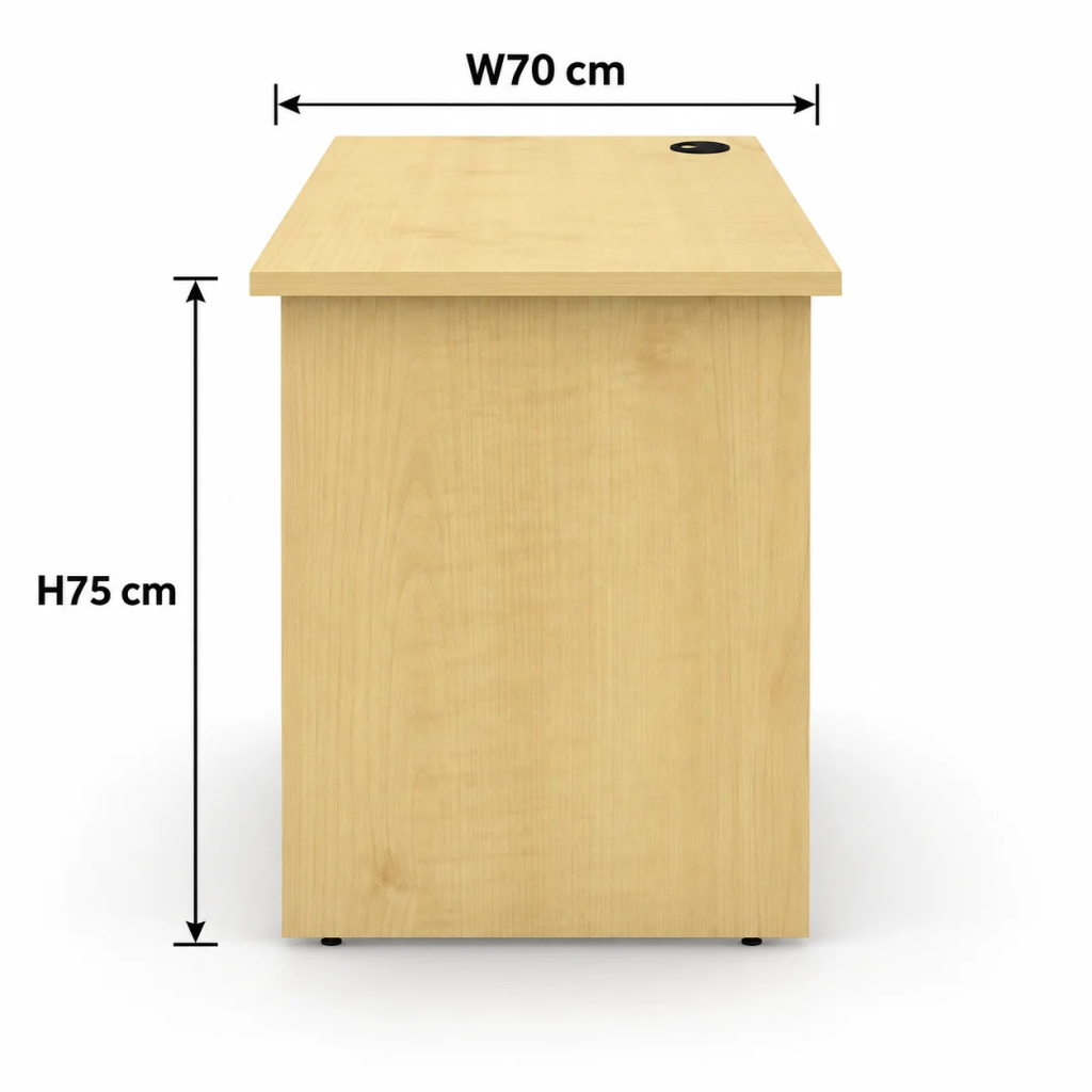 150cm Maple Office Desk Wooden Straight Table