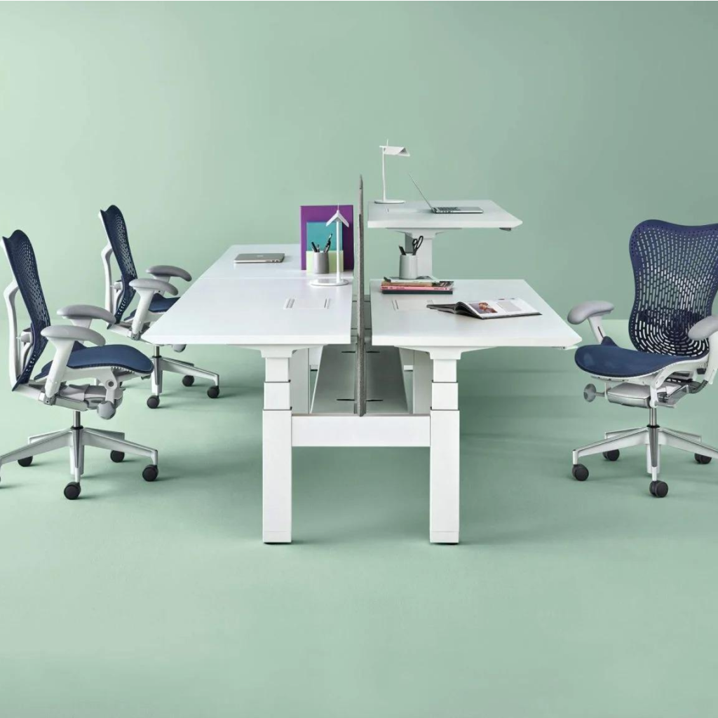 Herman Miller HAT 148x75cm height adjutable workstation Back-to-Back 2in1