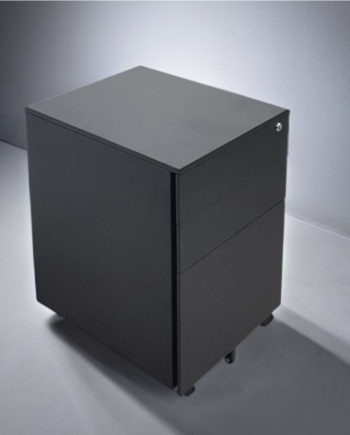 Steel Mobile Pedestal Black color - 2d1f