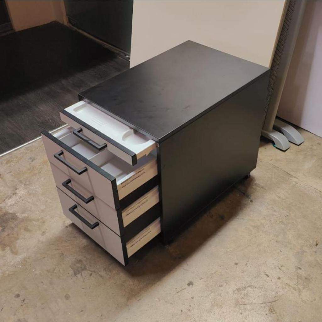 CUBE office personal storage pedestal with stationary drawer made in Denmark